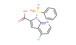 1-(phenylsulphonyl)-4-chloro-7-azaindole-2-carboxylic acid