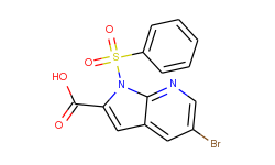 5-bromo-1-(phenylsulfonyl)-1h-pyrrolo-[2,3-b]pyridine-2-carboxylic acid