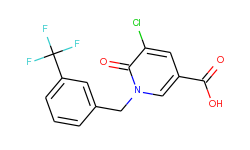 5-chloro-6-oxo-1-[3-(trifluoromethyl)benzyl]-1,6-dihydro-3-pyridinecarboxylic acid