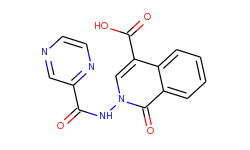 1-oxo-2-[(pyrazin-2-ylcarbonyl)amino]-1,2-dihydroisoquinoline-4-carboxylic acid