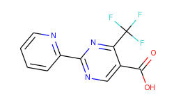 2-(2-pyridinyl)-4-(trifluoromethyl)-5-pyrimidinecarboxylic acid