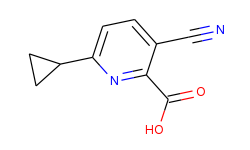 3-cyano-6-cyclopropyl-2-pyridinecarboxylic acid