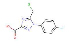 5-(chloromethyl)-1-(4-fluorophenyl)-1h-1,2,4-triazole-3-carboxylic acid