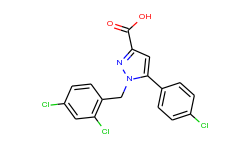 1-(2,4-dichlorobenzyl)-5-(4-chlorophenyl)-1h-pyrazole-3-carboxylic acid
