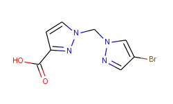 1-[(4-bromo-1h-pyrazol-1-yl)methyl]-1h-pyrazole-3-carboxylic acid