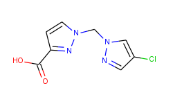 1-[(4-chloro-1h-pyrazol-1-yl)methyl]-1h-pyrazole-3-carboxylic acid