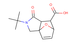 3-tert-Butyl-4-oxo-10-oxa-3-aza-tricyclo[5.2.1.0*1,5*]dec-8-ene-6-carboxylic acid