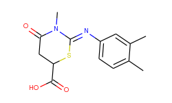 2-(3,4-dimethyl-phenylimino)-3-methyl-4-oxo-[1,3]thiazinane-6-carboxylic acid