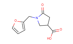 3-Pyrrolidinecarboxylic acid, 1-(2-furanylmethyl)-5-oxo-