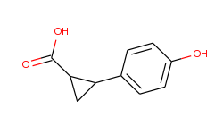 Cyclopropanecarboxylic acid, 2-(4-hydroxyphenyl)-