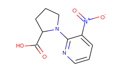 1-(3-nitro-2-pyridinyl)-2-pyrrolidine-carboxylic acid