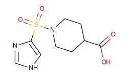 1-(1h-imidazol-4-ylsulfonyl)piperidine-4-carboxylic acid