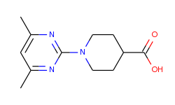 1-(4,6-Dimethylpyrimidin-2-yl)piperidine-4-carboxylic acid