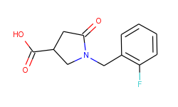 1-(2-fluoro-benzyl)-5-oxo-pyrrolidine-3-carboxylic acid