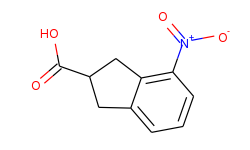 4-nitro-2,3-dihydro-1h-indene-2-carboxylic acid