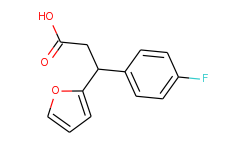 3-(4-fluoro-phenyl)-3-furan-2-yl-propionic acid