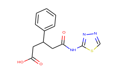 3-phenyl-4-([1,3,4]thiadiazol-2-ylcarbamoyl)-butyric acid