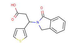 3-(1-oxo-1,3-dihydro-2h-isoindol-2-yl)-3-(3-thienyl)propanoic acid