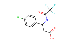 3-(4-chlorophenyl)-3-[(2,2,2-trifluoroacetyl)-amino]propanoic acid