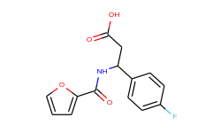 3-(4-fluorophenyl)-3-[(furan-2-carbonyl)amino]-propionic acid