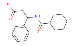 3-(cyclohexanecarbonyl-amino)-3-phenyl-propionic acid