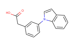 3-(5'-indole)phenyl acetic acid