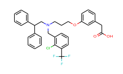 3-[3-[n-(2-chloro-3-trifluoromethylbenzyl)-n-(2,2-diphenylethyl)amino]propyloxy]phenylacetic acid