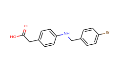 {4-[(4-bromobenzyl)amino]phenyl}acetic acid