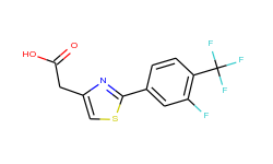 2-{2-[3-fluoro-4-(trifluoromethyl)phenyl]-1,3-thiazol-4-yl}acetic acid