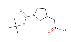3-Pyrrolidineacetic acid, 1-[(1,1-dimethylethoxy)carbonyl]-