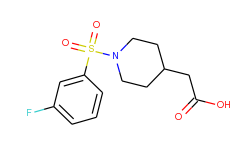 [1-(3-fluoro-benzenesulfonyl)-piperidin-4-yl]-acetic acid