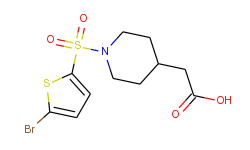 {1-[(5-bromo-2-thienyl)sulfonyl]piperidin-4-yl}acetic acid