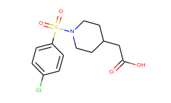 {1-[(4-chlorophenyl)sulfonyl]piperidin-4-yl}acetic acid
