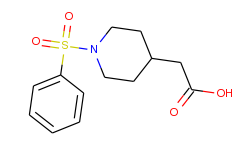 [1-(phenylsulfonyl)piperidin-4-yl]acetic acid