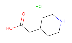 4-Piperidineacetic acid, hydrochloride
