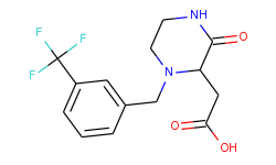 {3-oxo-1-[3-(trifluoromethyl)benzyl]-2-piperazinyl}acetic acid