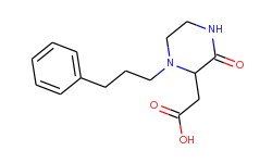 [3-oxo-1-(3-phenylpropyl)-2-piperazinyl]-acetic acid