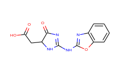 [2-(benzooxazol-2-ylamino)-5-oxo-4,5-dihydro-3h-imidazol-4-yl]-acetic acid