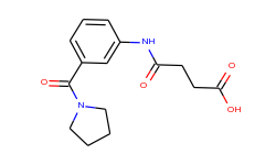 4-oxo-4-[3-(1-pyrrolidinylcarbonyl)anilino]-butanoic acid