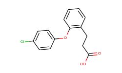 3-[2-(4-chlorophenoxy)phenyl]propanoic acid