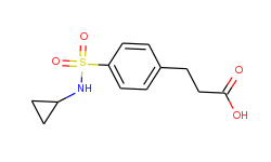 3-(4-cyclopropylsulfamoyl-phenyl)-propionic acid