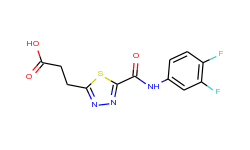 3-(5-{[(3,4-difluorophenyl)amino]carbonyl}-1,3,4-thiadiazol-2-yl)propanoic acid