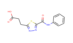 3-[5-(anilinocarbonyl)-1,3,4-thiadiazol-2-yl]-propanoic acid