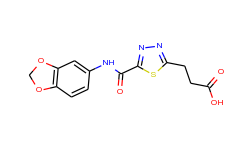 3-{5-[(1,3-benzodioxol-5-ylamino)carbonyl]-1,3,4-thiadiazol-2-yl}propanoic acid