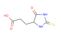 3-(5-oxo-2-thioxoimidazolidin-4-yl)-propionic acid