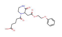 5-oxo-5-{3-oxo-2-[2-oxo-2-(2-phenoxyethoxy)ethyl]-1-piperazinyl}pentanoic acid