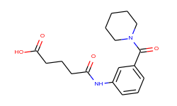5-oxo-5-[3-(1-piperidinylcarbonyl)anilino]-pentanoic acid