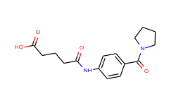 5-oxo-5-[4-(1-pyrrolidinylcarbonyl)anilino]-pentanoic acid