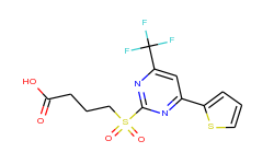 4-{[4-(2-thienyl)-6-(trifluoromethyl)pyrimidin-2-yl]sulfonyl}butanoic acid
