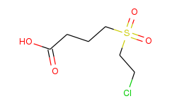 4-(2-chloroethylsulfonyl)butyric acid